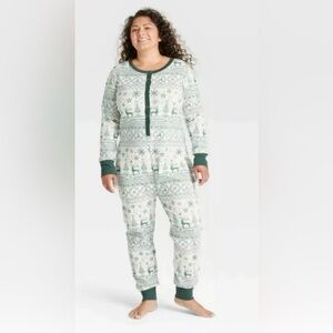 Hearth & Hand Holiday Good Tidings One Piece Pajama